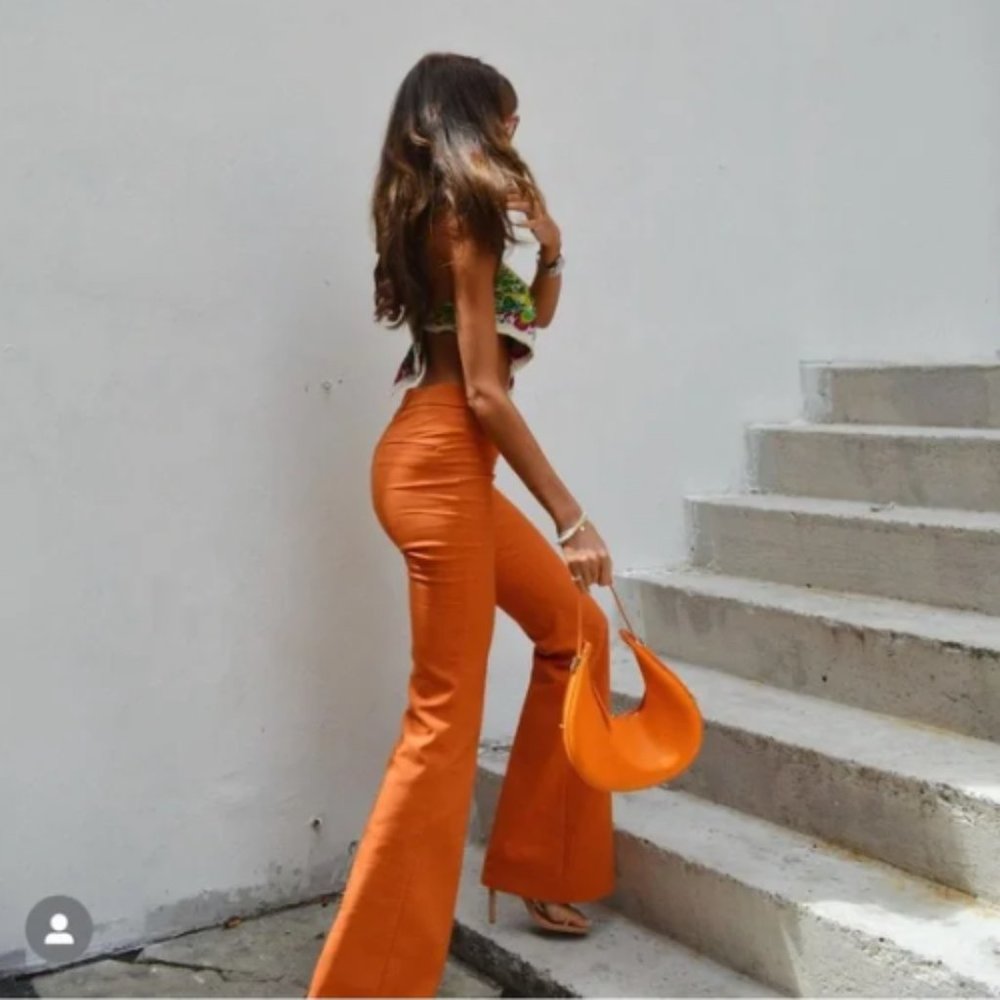 LAST ONE! BLOGGER'S FAVE! Zara Flared Pants Sz XS, S, L NWT - Picture 7 of 17